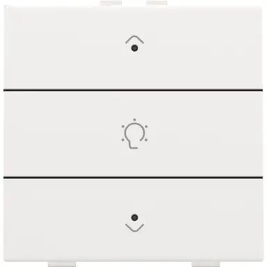 Niko 154-52043 dimbediening 1-voudig met LED en symbool voor Niko Home Control white coated