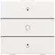Niko 154-52043 dimbediening 1-voudig met LED en symbool voor Niko Home Control white coated