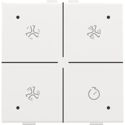 Niko 154-52054 ventilatiebediening met LED voor Niko Home Control white coated