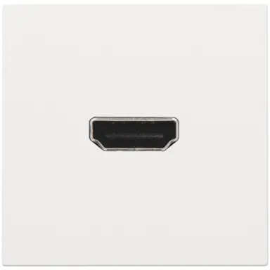 Niko 154-69417 afwerkingsset met HDMI naar HDMI aansluiting white coated