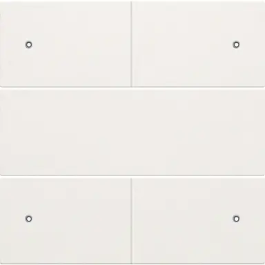 Niko 154-40150 afwerkingsset voor 4 voudige potentiaalvrije drukknop 24 V met LED's white coated