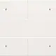 Niko 154-40150 afwerkingsset voor 4 voudige potentiaalvrije drukknop 24 V met LED's white coated