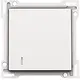 Niko 154-61901 afwerkingsset voor hotelkaartschakelaar white coated