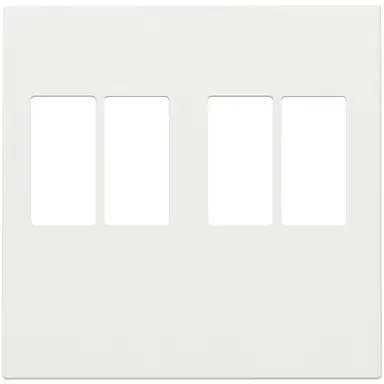 Niko 154-69701 centraalplaat 2-voudig voor stereo luidspreker aansluitdoos white coated