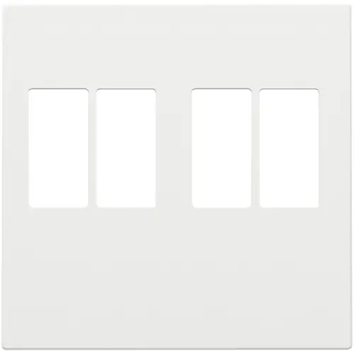 Niko 154-69701 centraalplaat 2-voudig voor stereo luidspreker aansluitdoos white coated