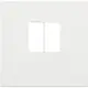 Niko 154-69801 centraalplaat 1-voudig voor mono luidspreker aansluitdoos white coated