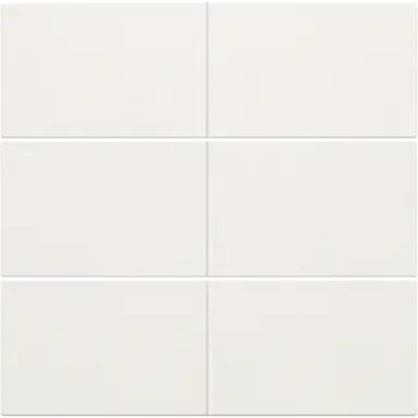 Niko 154-60050 afwerkingsset voor 6-voudige potentiaalvrije drukknop 24 V white coated