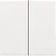 Niko 154-31004 afwerkingsset voor dubbele elektronische schakelaar white coated