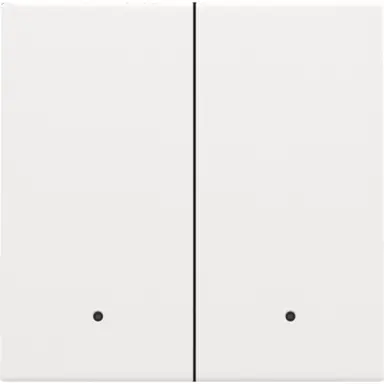 Niko 154-32004 afwerkingsset met lens voor dubbele elektronische schakelaar white coated