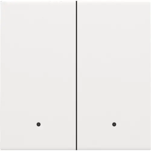 Niko 154-32004 afwerkingsset met lens voor dubbele elektronische schakelaar white coated