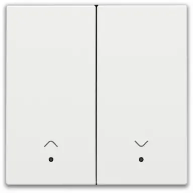 Niko 154-32006 afwerkingsset met lens voor elektronische rolluikschakelaar white coated