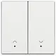 Niko 154-32006 afwerkingsset met lens voor elektronische rolluikschakelaar white coated