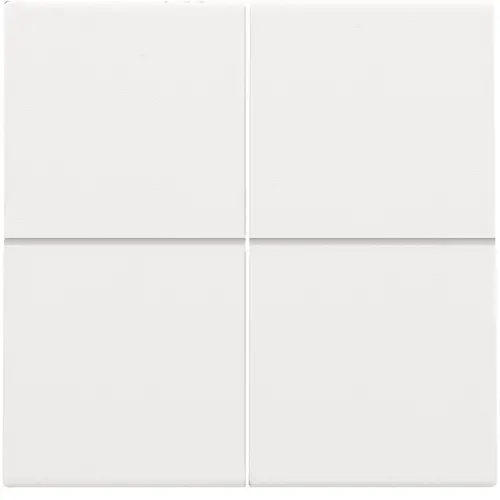 Niko 154-31008 afwerkingsset voor viervoudige schakelaar white coated
