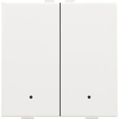 Niko 154-52202 drukknop 2-voudig met LED en comfortsensoren voor Niko Home Control white coated