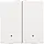 Niko 154-52202 drukknop 2-voudig met LED en comfortsensoren Niko Home Control white coated