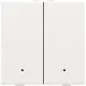 Niko 154-52202 drukknop 2-voudig met LED en comfortsensoren voor Niko Home Control white coated
