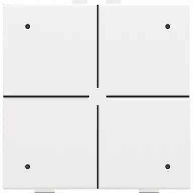 Niko 154-52204 drukknop 4-voudig met LED en comfortsensoren voor Niko Home Control white coated