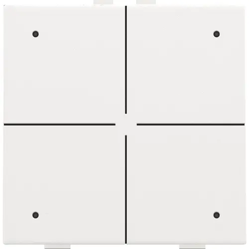 Niko 154-52204 drukknop 4-voudig met LED en comfortsensoren voor Niko Home Control white coated