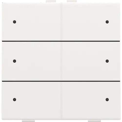 Niko 154-52206 drukknop 6-voudig met LED en comfortsensoren voor Niko Home Control white coated