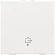 Niko 154-52921 drukknop 1-voudig met LED en comfortsensoren voor Niko Home Control symbool woning verlaten white coated