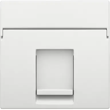 Niko 154-65100 centraalplaat 1-voudig tbv RJ draagring white coated