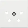 Niko 154-69010 centraalplaat telefoon 4-polig white coated