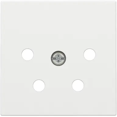 Niko 154-69010 centraalplaat telefoon 4-polig white coated