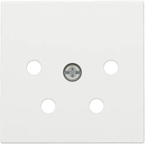 Niko 154-69010 centraalplaat telefoon 4-polig white coated