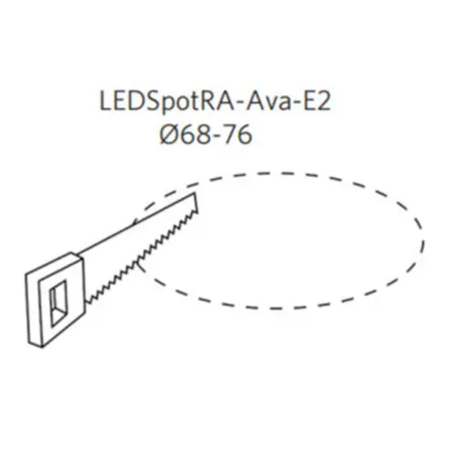 Opple 541003207100 LED-inbouwspot 5W 385lm 2700K IP44 dimbaar wit