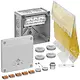 Spelsberg Abox Pro XT SL-6 kabeldoos met 5 bovenliggende 3-voudige lasklemmen en giethars 152 x 152 x 85 mm IP68 grijs