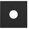 Niko 161-69102 centraalplaat coax black coated