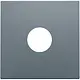 Niko 220-69102 centraalplaat coax blue grey coated