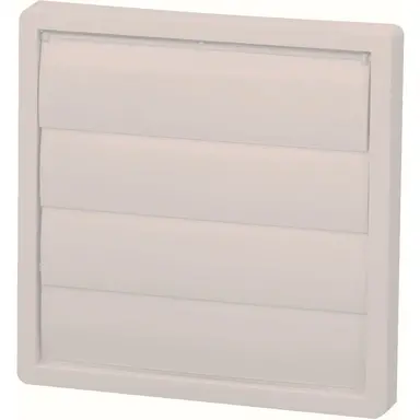 Soler & Palau PER-100 W geveljaloezieklep kunststof grijs kanaaldiameter 98 mm