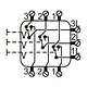 JUNG 5306 EU 3-voudige wisselschakelaar