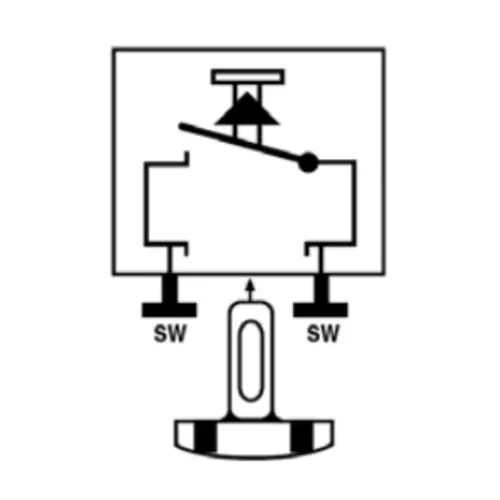 JUNG 531 EU impulsdrukker 1-polig maakcontact