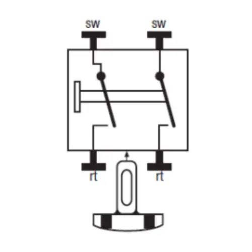 JUNG 532 EU impulsdrukker 2-polig maakcontact