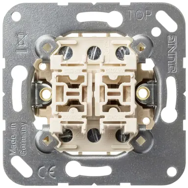 JUNG 539 EU impulsdrukker 2-voudig 2 wisselcontacten
