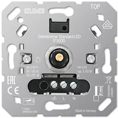 JUNG 1730 DD standaard LED-dimmer 3-60 Watt