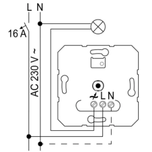 JUNG 1730 DD standaard LED-dimmer 3-60 Watt