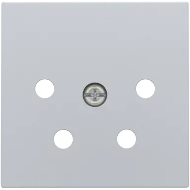 Niko 121-69010 centraalplaat telefoon 4-polig sterling coated