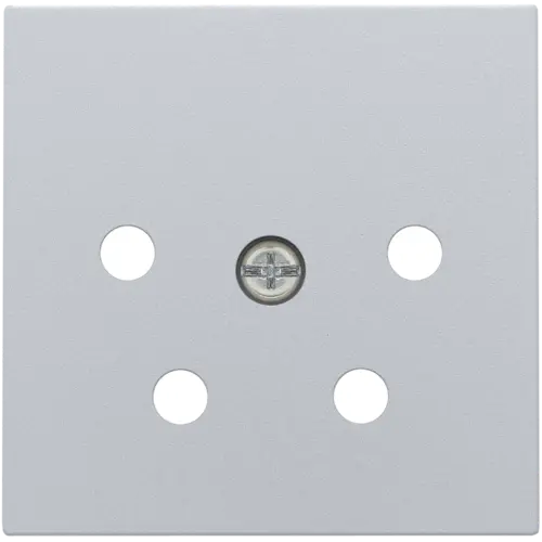 Niko 121-69010 centraalplaat telefoon 4-polig sterling coated