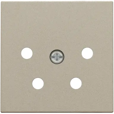 Niko 157-69010 centraalplaat telefoon 4-polig champagne coated