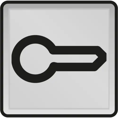 Niko 700-30300 Hydro transparant venster met deur symbool voor drukknoppen