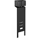 Niko 761-36855 Hydro tuinpaal essential met wandcontactdoos 2-voudig randaarde zwart IP55