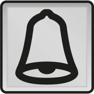 Niko 700-30100 Hydro transparant venster met bel symbool voor drukknoppen