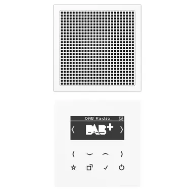 JUNG DAB LS1 WW smart radio DAB+ set met 1 luidspreker LS990 alpine wit