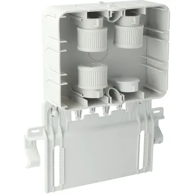 Attema AT2250 kabeldoos zonder deksel met vlakke montageplaat voor kabelgoot 120 x 95 x 45 mm IP40