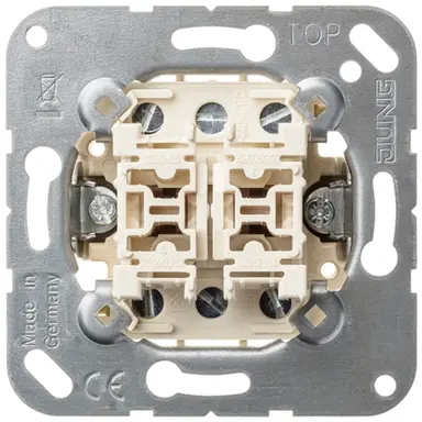 JUNG 509-20 U wissel-wisselschakelaar 20A met klauwbevestiging