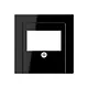 JUNG A 569 PLT SW centraalplaat multimedia A-range zwart glans