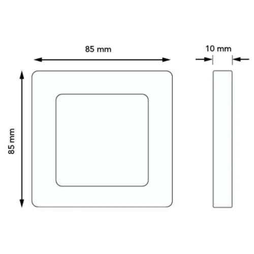 JUNG A 5581 BF WW afdekraam 1-voudig A550 alpine wit